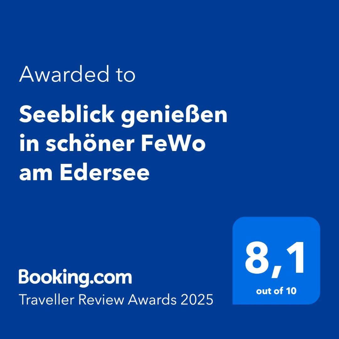 Seeblick Geniessen In Schoener Fewo Am Edersee Scheid  Kültér fotó